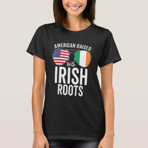 Amerikanska upphöjda med irländska rötter USA Irel T Shirt