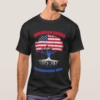 Amerikanska upphöjda med nicaraguanska rötter t shirt