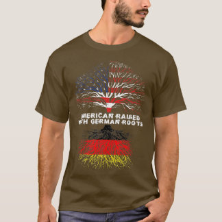 Amerikanska upphöjda med tyska rötter Tysklanda T Shirt