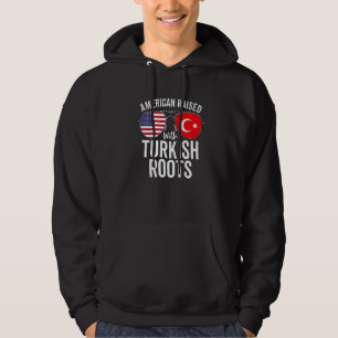 Amerikanska upprop med turkiska rötter USA Turkiet Hoodie