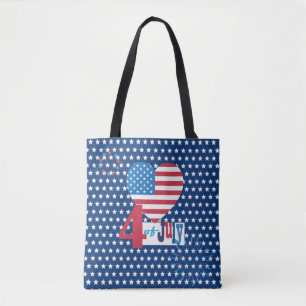 Amerikanska USA flagga 4:e juli designanpassning Tygkasse