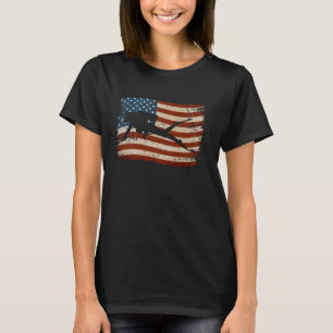 Amerikanska USA flagga Dyka Patriotic Sports Ge T Shirt