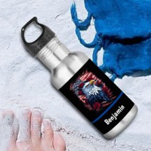 Amerikanska USA flagga Eagle Ro Rött vitt blått