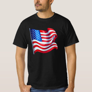Amerikanska USA flagga Manar T-Shirt