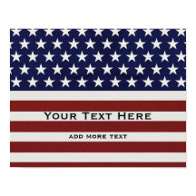 Amerikanska USA flagga Patriotic 4:e Anpassningsba