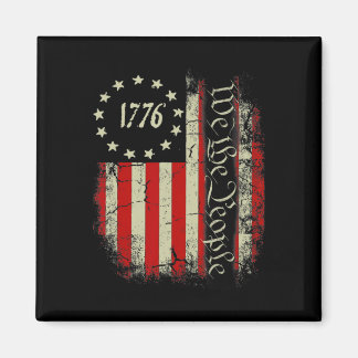 Amerikanska Usa Flagga Patriotisk 4:e Juli Amerika Magnet