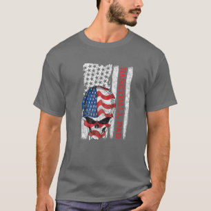 Amerikanska USA flagga Välsigna dig Amerika Doktor T Shirt