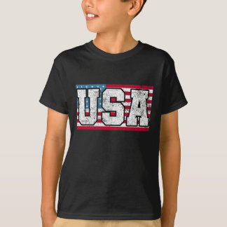 Amerikanska USA:s Flagga 4 juli T Shirt