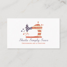 Amerikanska USA Sewing Maskin Visitkort