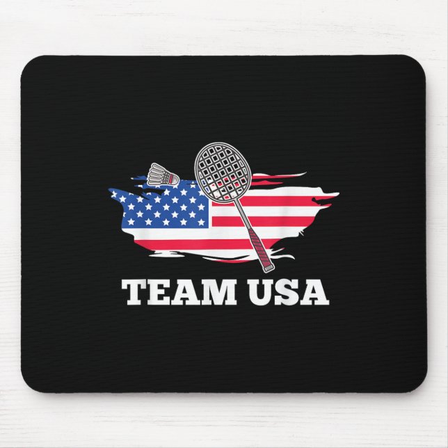 Amerikanska Usa Team Shuttle Rackets Badminton Spe Musmatta (Framsidan)
