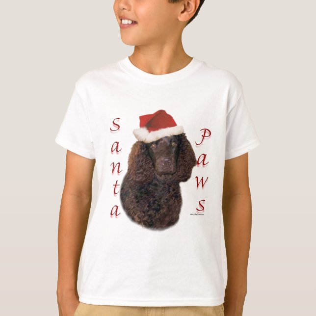 Amerikanska Vatten-spanjoren Santa Tassar Tee (Framsida)