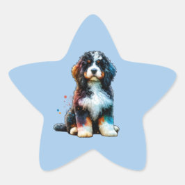 Amerikanska Vatten Spanska Hund Stjärnformat Klistermärke