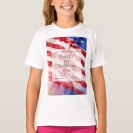 Amerikanska vattenfärger,amerikansk flagga för all t shirt