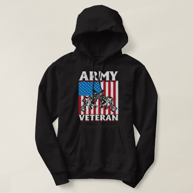 Amerikanska veteranarmén 162 hoodie (Design framsida)