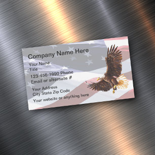 Amerikanska veteraner Eagle Business Magnets Magnetiska Visitkort