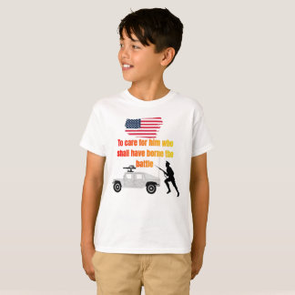 Amerikanska veteraner vita t shirt