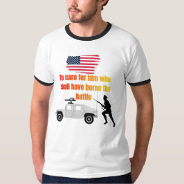 Amerikanska veteraner vita t shirt