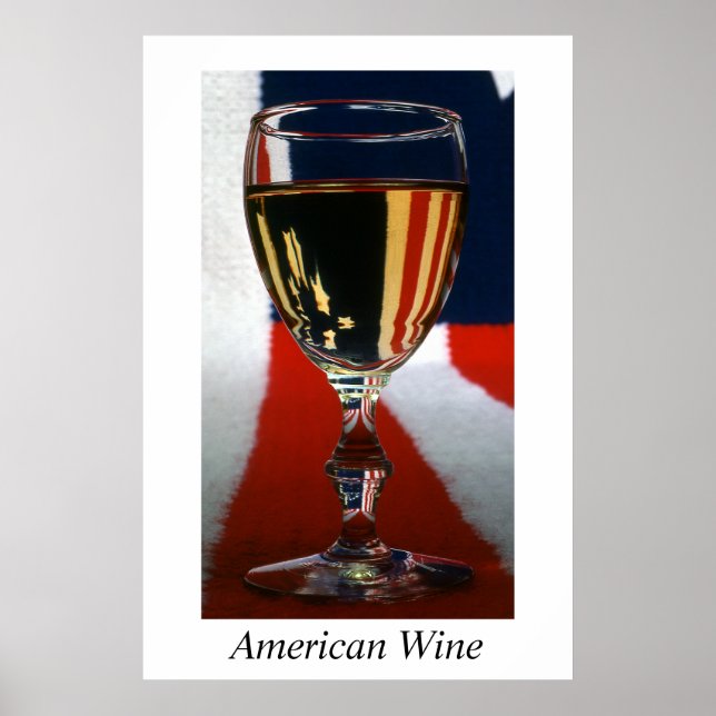 Amerikanska Vin-Poster Poster (Framsidan)