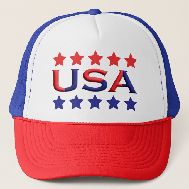 Amerikanska Vintagen American Patriotic Inspired Keps (Framsida)
