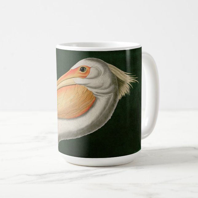 Amerikanska vita Pelican Birds of America Audubon Kaffemugg (Framsida höger)
