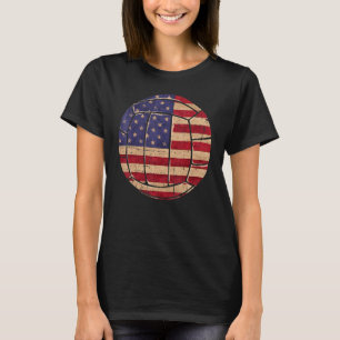 Amerikanska Volleyball Sports Patriotic Sports T Shirt