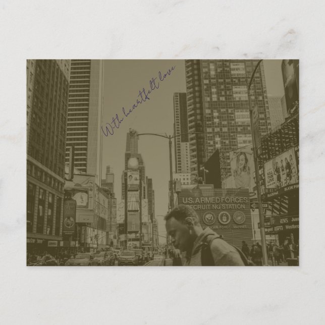 Amerikanska vykort vintage-stil (Framsida)