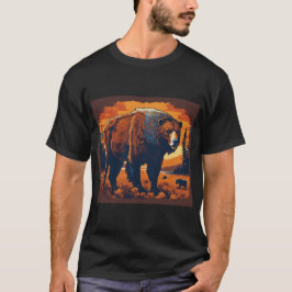 Amerikanska Wildlife Wonders: Iconic Animal Illust T Shirt