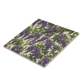 Amerikanska Wisteria mönster teckning Kakelplatta