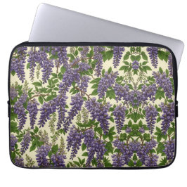 Amerikanska Wisteria mönster teckning Laptop Fodral