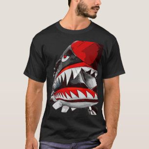 Amerikanska WW2 Flygplan P40 Warhawk Flygplan Spot T Shirt