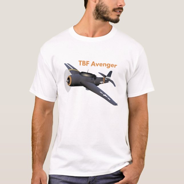 Amerikanska WW2-flygplan T Shirt (Framsida)