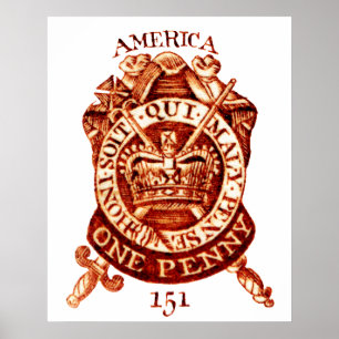 Amerikanskattfrimärke 1765 poster