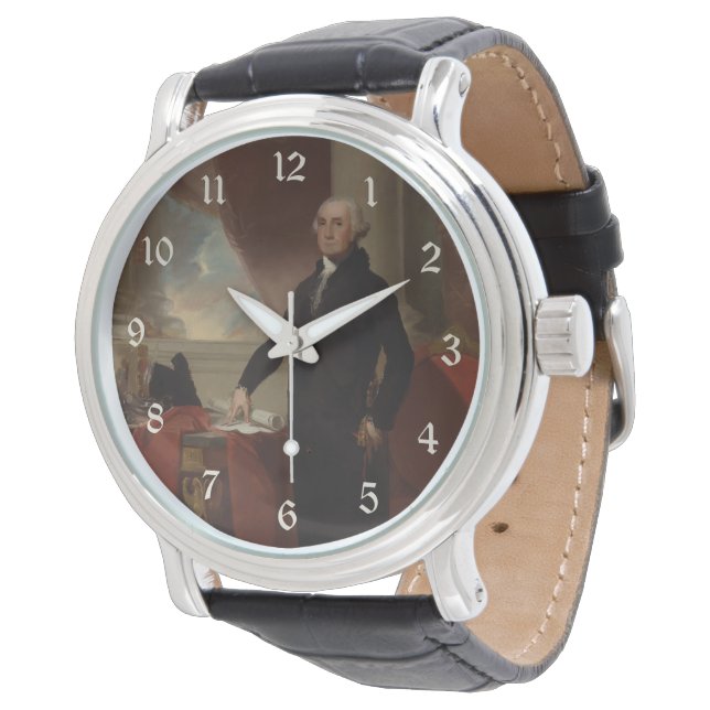 Amerikanske presidenten George Washington Lansdown Armbandsur (Vinklad)