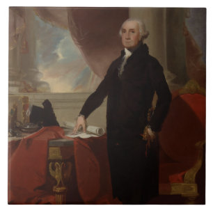 Amerikanske presidenten George Washington Lansdown Kakelplatta