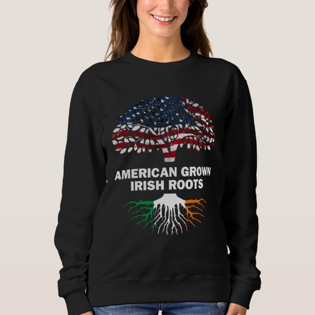 Amerikanskodlad irländsk flagg Irland ST PATRICK T Shirt (Framsida)