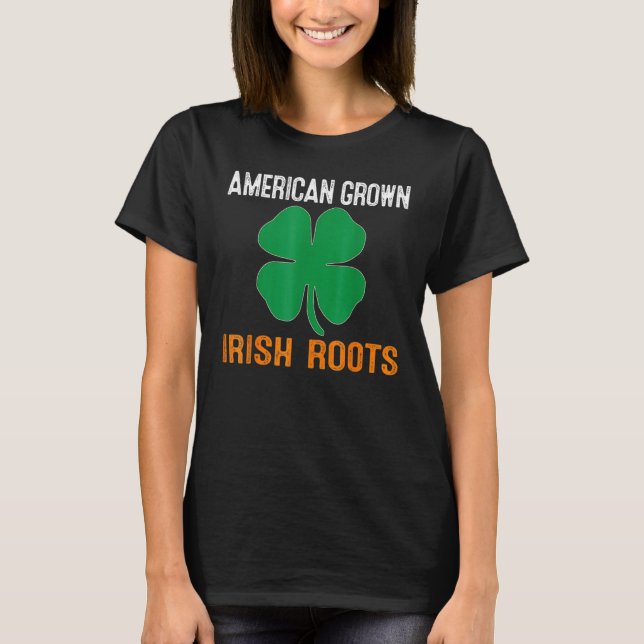 Amerikanskodlad irländsk flagg Irland ST PATRICK T Shirt (Framsida)