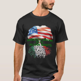 Amerikanskodlad T-shirt med italienska rötter