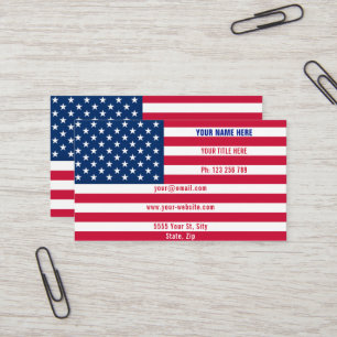 Amerikanskt Affärskort designar ditt eget Visitkort