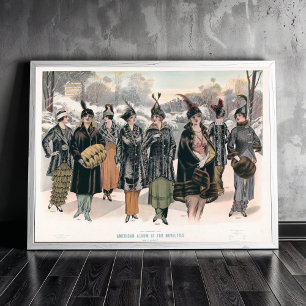 Amerikanskt album av päls noveltyer (1914) poster