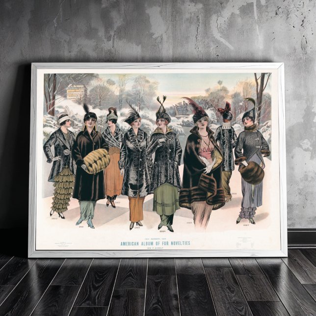 Amerikanskt album av päls noveltyer (1914) poster (Skapare uppladdad)