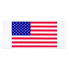 Amerikanskt amerikanska Flagga Rack Card Reklamkort