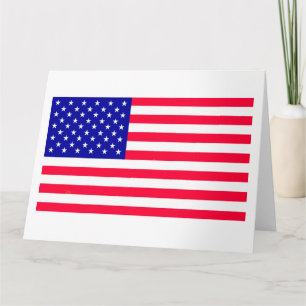 Amerikanskt amerikanskt Flagga Foleting Card Kort