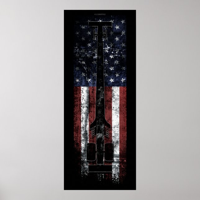 AMERIKANSKT BRÄNSLE NITRO STIL POSTER (Framsidan)