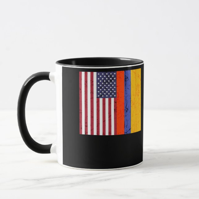 Amerikanskt colombianskt Flagga Colombia Pride Her Mugg (Vänster)
