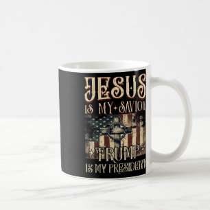 Amerikanskt Flagga Jesus är min själ... Kaffemugg