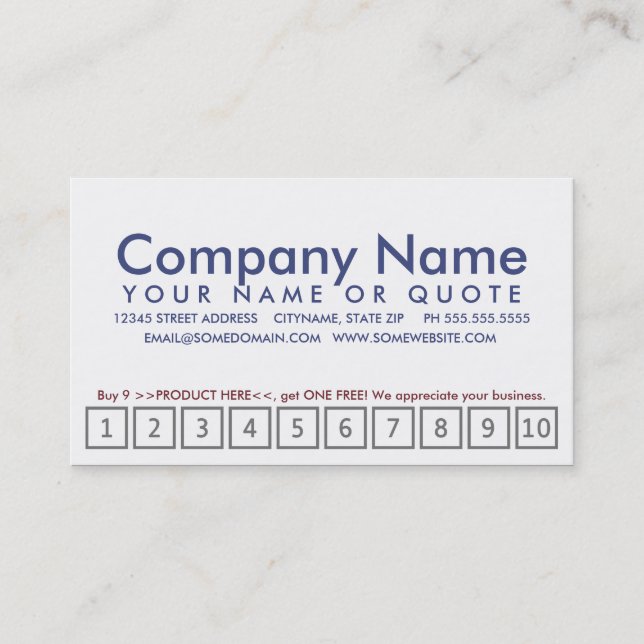 Amerikanskt flagga oskärpekort slår lojalitetskort (Framsida)