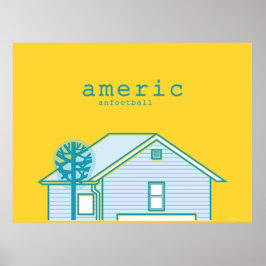 Amerikanskt fotbollsband poster