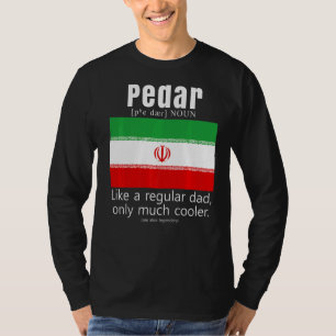 Amerikanskt iranskt patriot Flagga Iran Pappa T Shirt