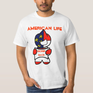 amerikanskt liv t-shirt