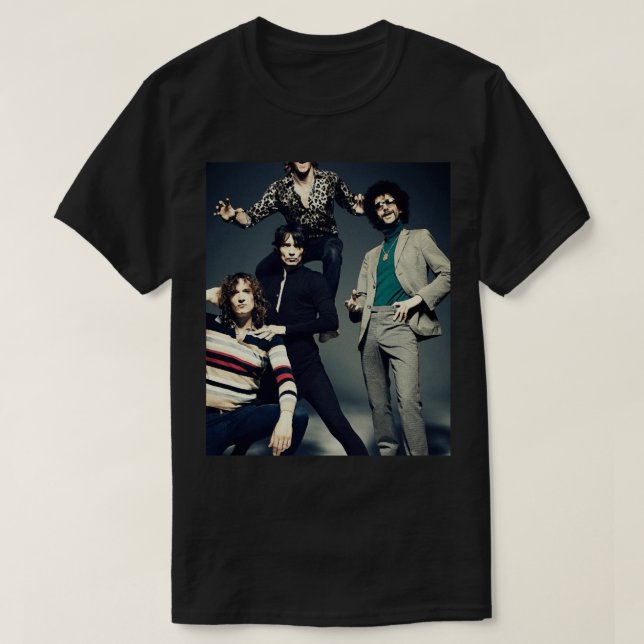 Amerikanskt mörk band Grafik T Shirt (Design framsida)